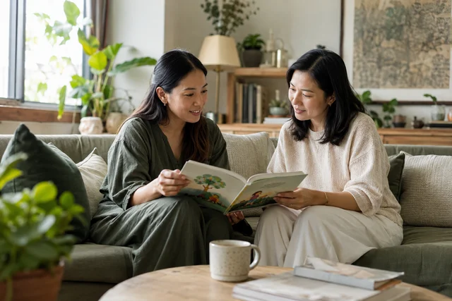 Editorial scene for domestic helper agency